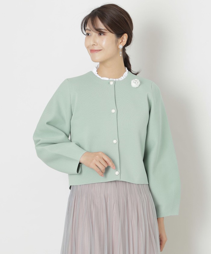 美品　トゥービーシック　ノーカラー　ジャケット　カーディガン　トップス セール】トゥービーシック(TO BE CHIC)の通販 - d fashion