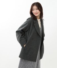 Reflect/【WEB限定カラーあり】ウール混メルトンライクピーコート/506876350