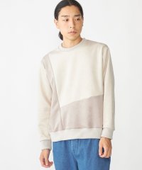 SHIPS MEN/SHIPS:〈洗濯機可能〉パネル ポリエステル スエード ドッキング  ロングスリーブ Tシャツ/506876644