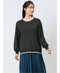 m.f.editorial/エムエフエディトリアル m.f.editorial 配色 クルーネック ニットプルオーバー/506876804