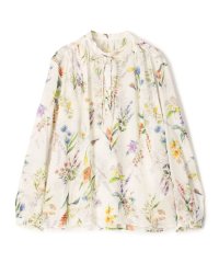 TOMORROWLAND collection/カカオフラワープリント ボウタイブラウス/506876946