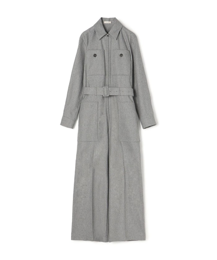 セール 40%OFF】ウールカシミヤポプリンメルトン ジャンプスーツ