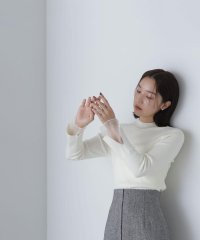 NATURAL BEAUTY BASIC/シアーカフスレイヤードニット　24AW/506864552