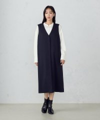 COMME CA ISM /【セットアップ対応】　杢調　ロングジレワンピース/506865922