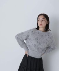 NATURAL BEAUTY BASIC/リボンジャガードニット　24AW/506867562