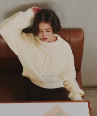 titivate/透かし編み刺繍クロップドプルオーバー/506877285