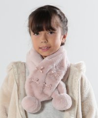 SHOO・LA・RUE(Kids) /フェイクファーポンポン多リボンマフラー/506877352