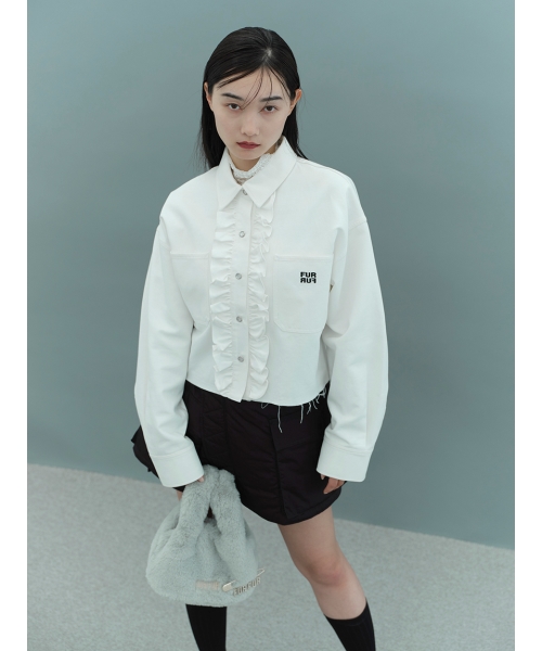 セール 30%OFF】ロゴ刺繍クロップドシャツ(506877909) | FURFUR セール 30%OFF】ロゴ刺繍クロップドシャツ(506877909) | FURFUR