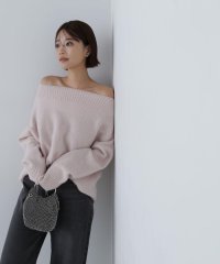 NATURAL BEAUTY BASIC/＜ハンドウォッシャブルFOX＞デコルテラインオーバーニット　24AW/506864411