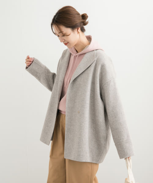セール 20%OFF】ウールリバーミドルガウンコート(506879697 セール 20%OFF】ウールリバーミドルガウンコート(506879697