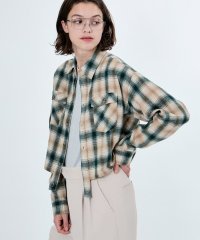 M TO R/CROPPED CHECK SHIRTS/506880081