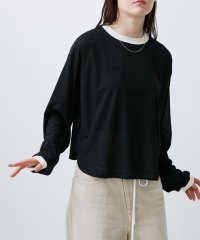 M TO R/SHEER RINGER CROPPED LONG SREEVE/506880082