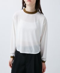 M TO R/SHEER RINGER CROPPED LONG SREEVE/506880082