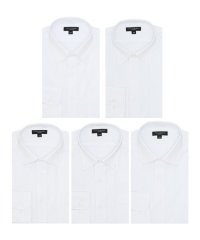 TAKA-Q/【WEB限定】形態安定 吸水速乾 スタンダードフィット 長袖シャツ5枚セット 白 シャツ メンズ ワイシャツ ビジネス ノーアイロン yシャツ/506880760