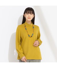 Liliane Burty/先染めソフトポンチ　ハイネックＴシャツ［同素材アイテム有］/506880900