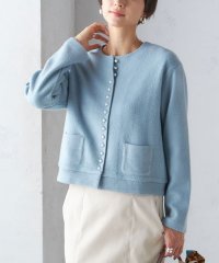 SHIPS WOMEN/〈手洗い可能〉パール モチーフ ボタン ジャッカル カーディガン/506881051