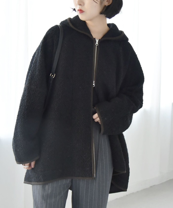 セール 40%OFF】quaranciel: ループヤーン ダブルジップ セール 40%OFF】quaranciel: ループヤーン ダブルジップ