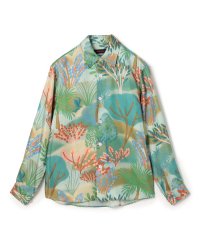 CABaN /CABaN シルクツイル LA GRAND FORESTプリントレギュラーカラーシャツ/506881577