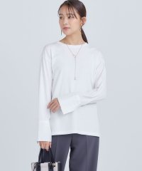 KUMIKYOKU(S SIZE)/コットンベア天竺 カフス袖ロングTシャツ/506882116