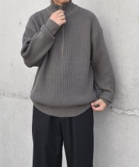 SHIPS any MEN/SHIPS any:〈手洗い可能〉ハーフジップ 畦編み ドライバーズ ニット 24FW◇/506882190