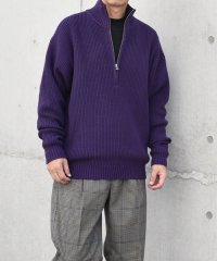 SHIPS any MEN/SHIPS any:〈手洗い可能〉ハーフジップ 畦編み ドライバーズ ニット 24FW◇/506882190