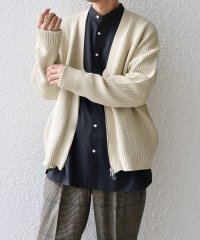 SHIPS any MEN/SHIPS any:〈手洗い可能〉畦編み ドライバーズ Vネック ショート ジップ カーディガン◇/506882191