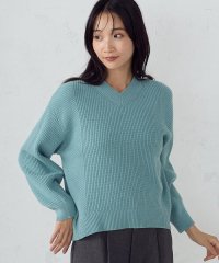 COMME CA ISM /ミドルゲージ　畦Ｖネックニット/506865947