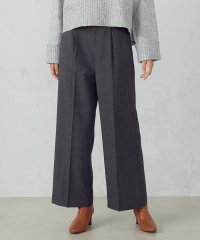 COMME CA MODELS/シャンブレー センタープレス ワイドパンツ/506865956