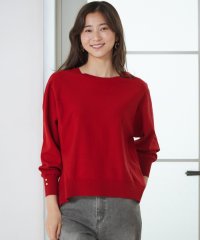 any SiS S/【CICA加工・選べる9色展開】クルーネックバックスリット ニット/506882842