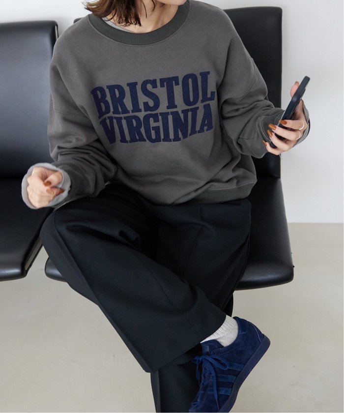 BRISTOL VIRGINIA オーバーサイズスウェット グレー　WEB限定 BRISTOL VIRGINIA オーバーサイズスウェット グレーWEB限定