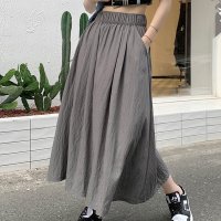 Dewlily/デューリリー Dewlily タックフレアスカート レディース 10代 20代 30代 韓国ファッション 春 夏 秋 カジュアル 可愛い おしゃれ シンプル 黒/506885039