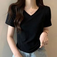 Amulet/アミュレット Amulet プレス加工デザインTシャツ レディース 10代 20代 30代 韓国ファッション 夏 カジュアル 可愛い おしゃれ シンプル 白 黒/506885053