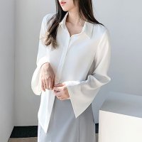 Amulet/アミュレット Amulet スリットスリーブブラウス レディース 10代 20代 30代 韓国ファッション カジュアル 春 秋 上品 シンプル 可愛い トップス/506885059
