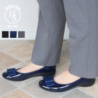 HS/エイチエス HS 【日本製】 HS 大好評木型で作った エナメル フラットシューズ/506885760