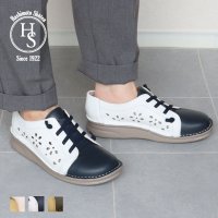HS/エイチエス HS 本革 4E パンチング レザー スリッポン/506885770