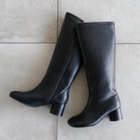 I NEED MORE SHOES/アイニードモアシューズ I NEED MORE SHOES OBLIQUE TOE CHUNKY HEEL LONG BOOTS 【22b015】/506885940