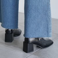 I NEED MORE SHOES/アイニードモアシューズ I NEED MORE SHOES SQUARE BLOCK HEEL BOOTS 【jane】/506885958