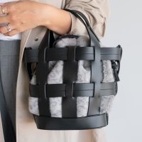 I NEED MORE SHOES/アイニードモアシューズ I NEED MORE SHOES ECO FUR WITH BASKET BAG 【lucy－fur－mini】/506885974