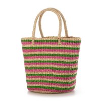 EARTH MADE/アースメイド EARTH MADE E6579 ABACA BORDER TOTE/506886285