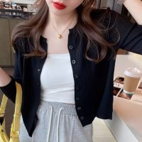 Belle Cie/ベルシー Belle Cie カーデ カーディガン 羽織り ニット アウター 防寒 冷房対策 レディース 韓国ファッション フィット かわいい シンプル 大人 /506886682