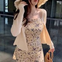 Belle Cie/ベルシー Belle Cie カーデ カーディガン 羽織り ニット アウター 防寒 冷房対策 レディース 韓国ファッション フィット かわいい シンプル 大人 /506886682