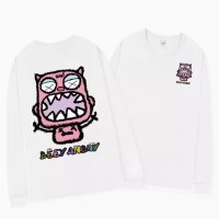 Belle Cie/ベルシー Belle Cie ロンT Tシャツ 長袖 プリント ユニーク キャラクター シュール レディース 韓国ファッション かわいい パンク トップス おも/506886689