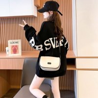 Belle Cie/ベルシー Belle Cie トレーナー スウェット トップス 長袖 ビッグシルエット ロゴ 秋 レディース 韓国ファッション バックロゴ かっこいい ギャル /506886702