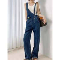 Belle Cie/ベルシー Belle Cie デニムサロペット ワイドパンツ ジーパン ジーンズ サロペット レディース 韓国ファッション アシンメトリー ワンショル 華奢 か/506886713