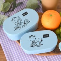 REAL STYLE/リアルスタイル REAL STYLE フードコンテナ 弁当箱 スヌーピー SNOOPY ピーナッツ PEANUTS 2個セット おしゃれ 女子 男性 お弁当 タ/506887049