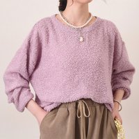 REAL STYLE/リアルスタイル REAL STYLE ニット レディース 長袖 秋 冬 春 プードルニット ボア ブークレ ベスト セーター おしゃれ ゆったり 洗える デイリ/506887077