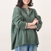 REAL STYLE/リアルスタイル REAL STYLE ニット セーター レディース 厚手 秋 冬 長袖 洗える 暖かい あったか 防寒 寒さ対策 ゆったり 大きめ 無地 体型カ/506887082