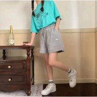 And Kawaii/アンドカワイイ And Kawaii ショートパンツ スポーツパンツ ハイウエスト ゆったり カジュアルワイドレッグパンツ/506887098