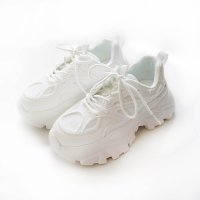 AmiAmi/アミアミ AmiAmi 厚底スニーカー ダッドスニーカー レディース 靴 スニーカー 白 黒 厚底 LO2002/506887260