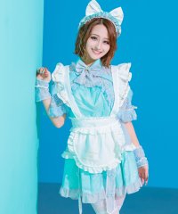 Tika/ティカ Tika ハロウィン ラブリーフリフリリボンフレアスカート体型カバーガーリーメイド [6点セット] 【返品不可商品】/506887469